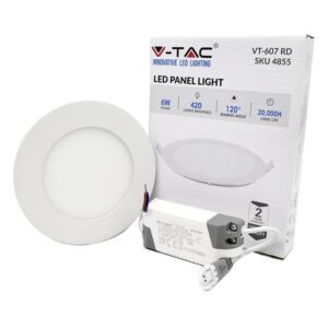 Pannello LED Incasso 6w Luce Natura Diam 12 490 Lumen